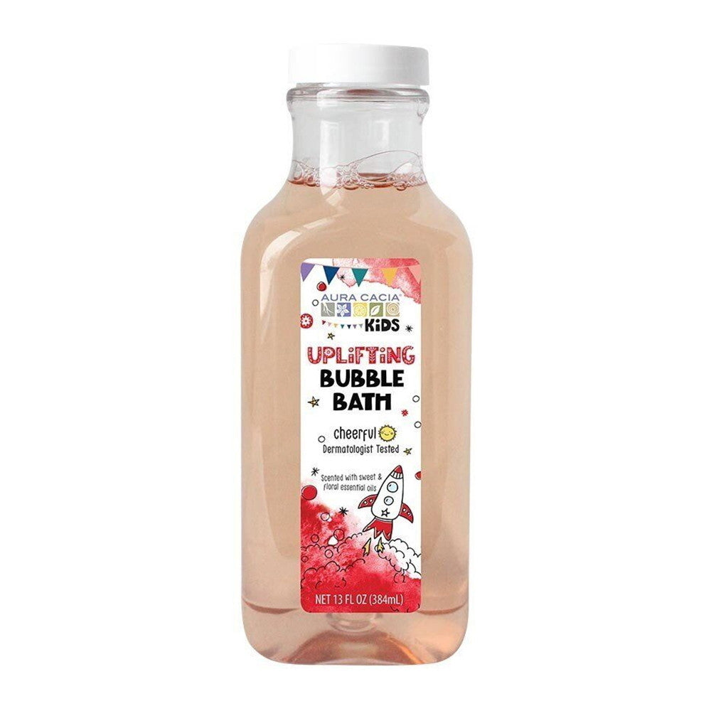 Aura Cacia Kids Uplifting Bubble Bath, Sweet and Floral Essential Oils, 13 Oz